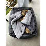 Laboni ORTHO GLAM - orthopädisches Hundebett in GRAPHITE