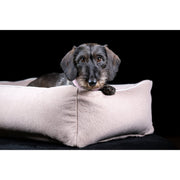 Laboni - CLASSIC Hundebett - BUFFALO CREME im Vintage-Leder-Look!