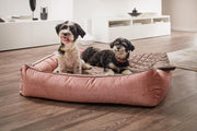 Laboni - Ortho Hundebett - GLAM ROSE - Nachhaltig, Handarbeit aus Deutschland, orthopädisches Designerhundebett