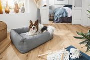 Laboni SMOOTH - OUTDOOR-Hundebett in BLACK SILK - Hochwertige Handarbeit aus Deutschland, ÖkoTex und recyclebar, Outdoorbett