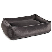 Laboni - CLASSIC Hundebett - BUFFALO GRAPHITE im Vintage-Leder-Look!