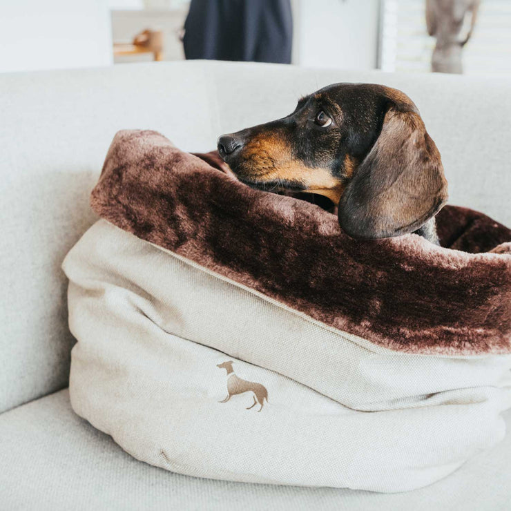 Hunter kuscheliger Multifunktionssack (Schlafsack) für Hunde und Katzen.  Wandelbar, luxeriös, exclusiv, waschbar. In drei Farben erhältlich.