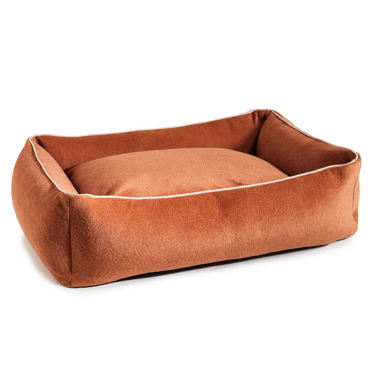 Laboni - CLASSIC Hundebett - BUFFALO CAMEL im Vintage-Leder-Look!