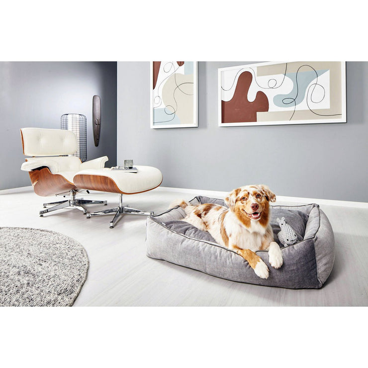 Laboni ORTHO GLAM - orthopädisches Hundebett in SILVER