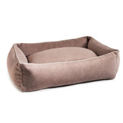 LABONI - CLASSIC Hundebett - BUFFALO TAUPE im Vintage-Leder-Look!