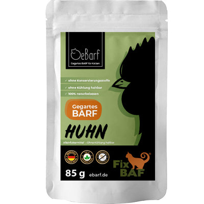 Fix-BAF® Huhn - gegartes BARF - Alleinfutter für Katzen, FeliCanis